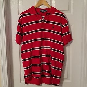 Polo by Ralph Lauren Red Striped Polo